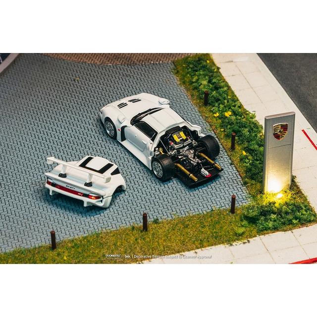 ターマック 1/64 ポルシェ・911 GT1 (ホワイト) 新金型 ターマック