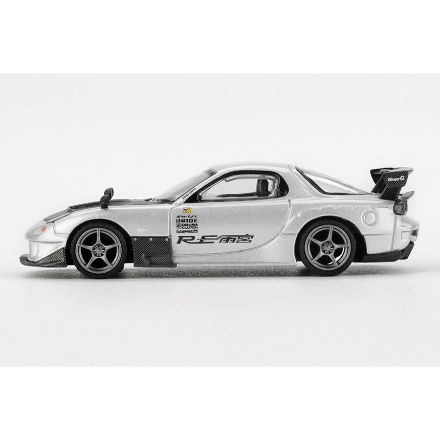 MINI-GT 1/64 マツダ RX-7 RE雨宮 シルバーメタリック (右ハンドル