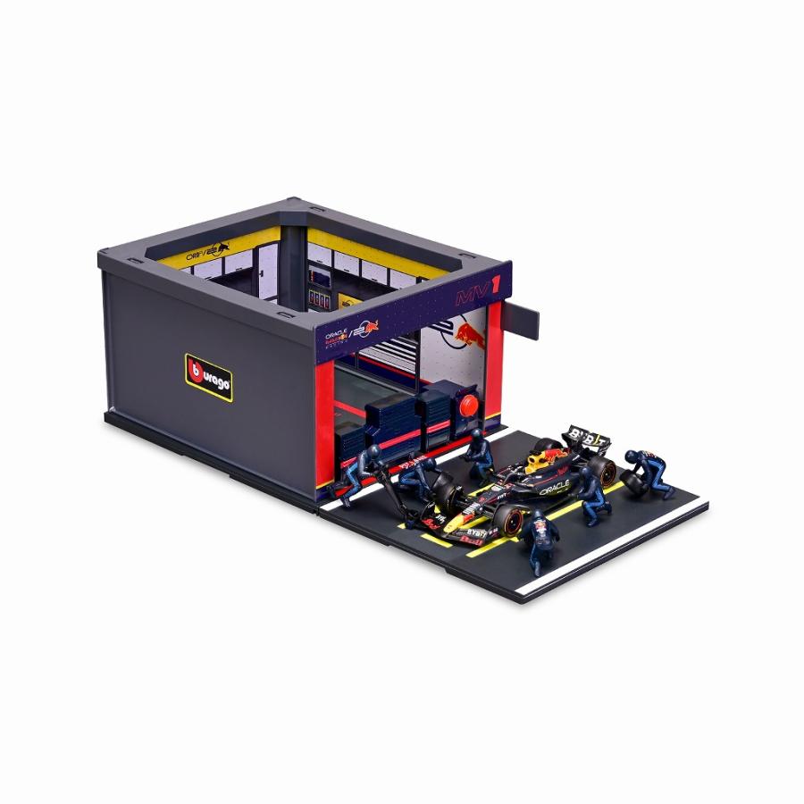 BURAGO 1/43 F-1 PIT PASS SET オラクル レッドブル レーシング セット