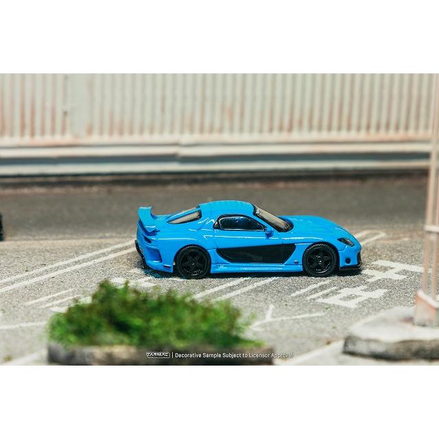 ターマック 1/64 マツダ RX-7 VeilSide Fortune7 ブルー ミニカー T64G