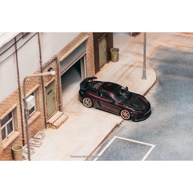 ターマック 1/64 ポルシェ ケイマン GT4RS アメシスト・メタリック