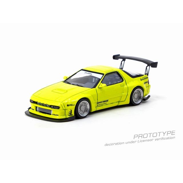 na 2点セット ターマック 1/64 パンデム マツダ・RX-7 FC3S (イエロー) ミニカー