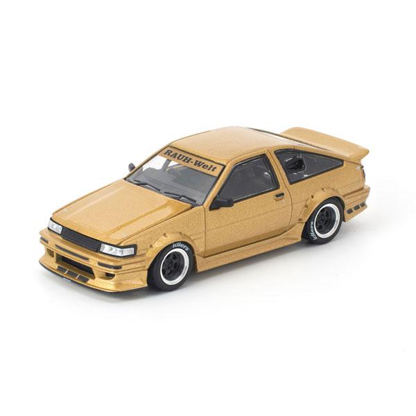 POP RACE 1/64 RWB AE86 GOLD ゴールド ミニカー PR640411 【未定予約