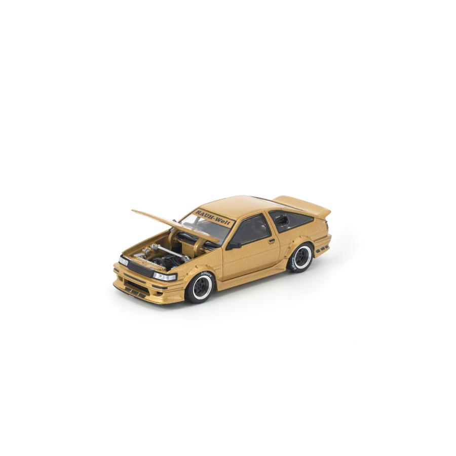 POP RACE 1/64 RWB AE86 GOLD ゴールド ミニカー PR640411 【4月予約