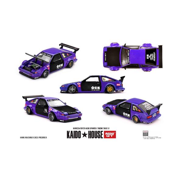 MINI-GT 1/64 Toyota AE86 スプリンタートレノ TOUGE V1 (右ハンドル