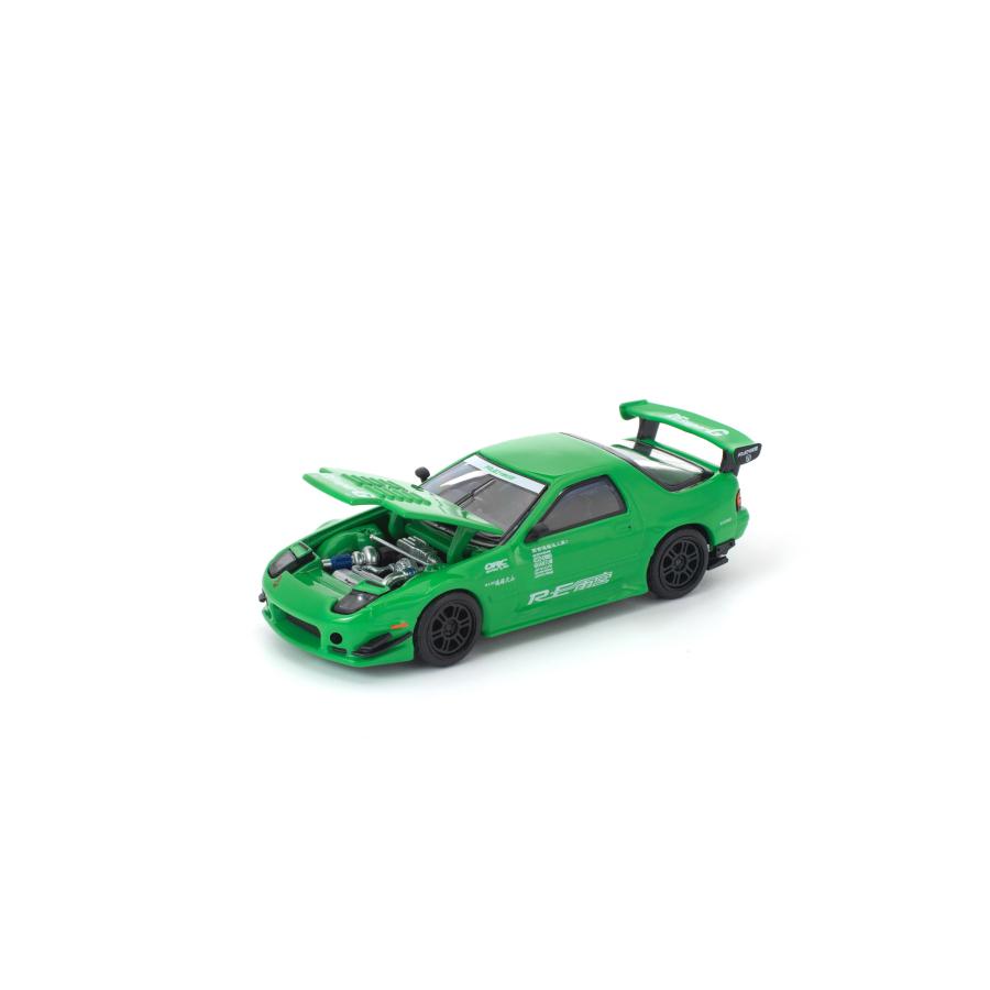 POP RACE 1/64 マツダ RX-7 (FC3S) RE雨宮 グリーン ミニカー PR640339