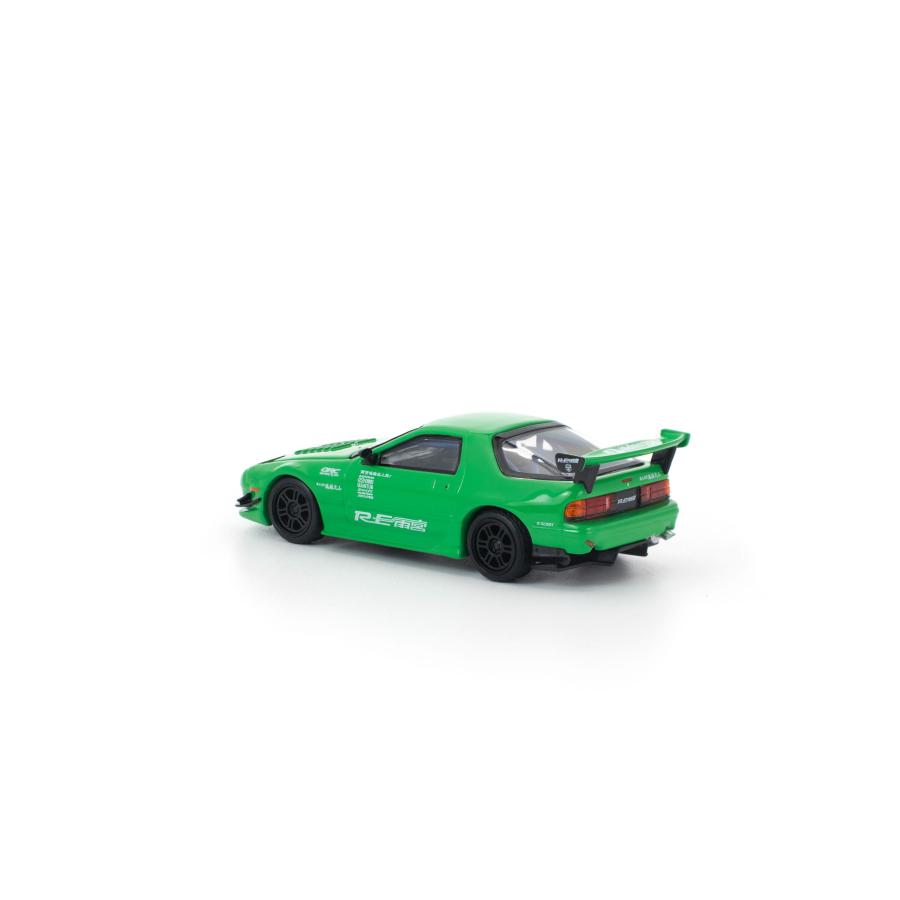 POP RACE 1/64 マツダ RX-7 (FC3S) RE雨宮 グリーン ミニカー PR640339