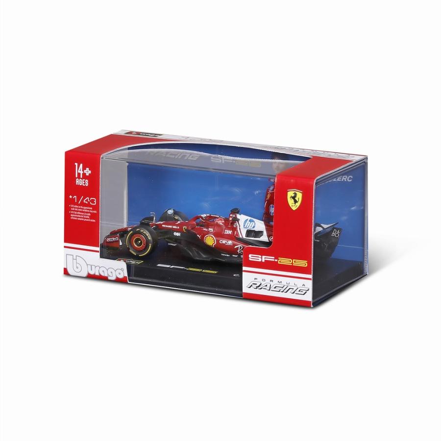 BURAGO 1/43 フェラーリ SF-25 2025 ＃44 L.ハミルトン ドライバー付