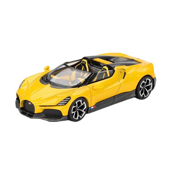 MINI-GT 1/64 ブガッティ W16 ミストラル イエロー (左ハンドル