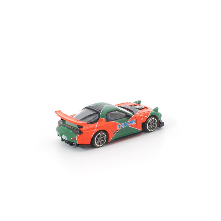 POP RACE 1/64 マツダ RX-7 RE雨宮 (オレンジ/グリーン) ミニカー
