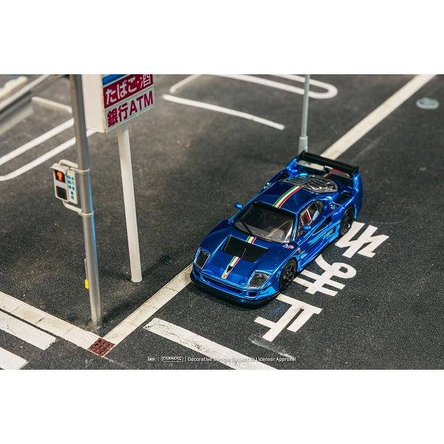 ターマック 1/64 フェラーリ・F40 LM (クロームブルー) ミニカー T64