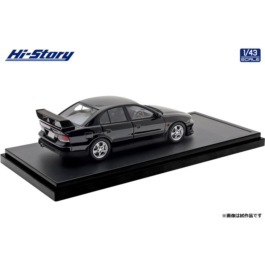 ハイストーリー 1/43 MITSUBISHI GALANT SUPER VR-4 (1998) カスタマイズカラー ピレネーブラック ミニカー HS514BK 【未定予約】の画像