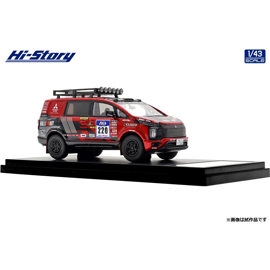 三菱 デリカD:5 サポートカー 1/43モデルカー ラリーアート 1/43 MITSUBISHI DELICA D:5 アジアクロスカントリーラリー2024