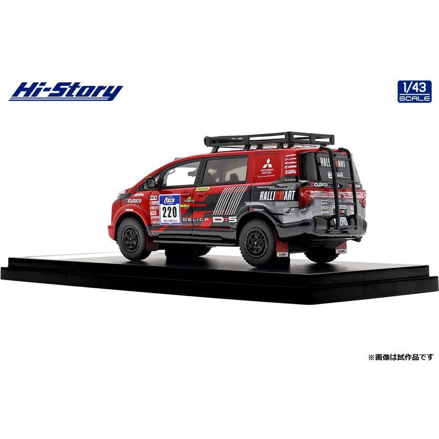 新品★デリカD:5　サポートカー 1/43モデルカー 三菱自動車 MITSUBISHI DELICA D:5 アジアクロスカントリーラリー2024 サポート