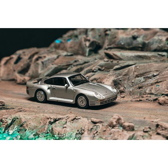 ターマック 1/64 ポルシェ・959 (シルバー) ミニカー T64G-068-SL