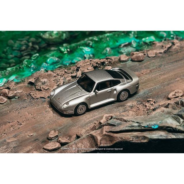 ターマック 1/64 ポルシェ・959 (シルバー) ミニカー T64G-068-SL
