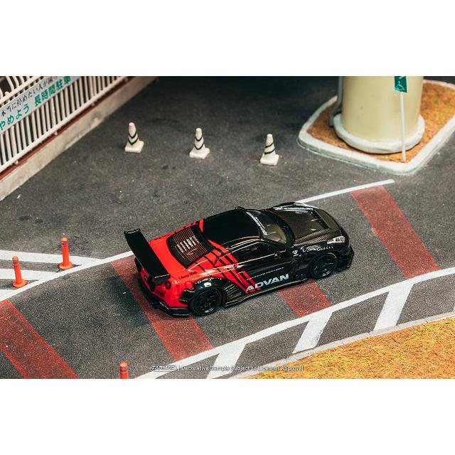 ターマック 1/64 LBワークス 日産・GT-R type2 ADVAN ミニカー T64-090