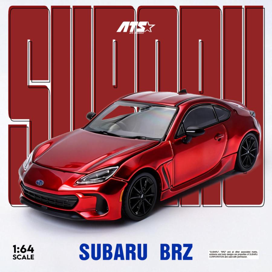 ATS-MODELS 1/64 スバル・BRZ (2代目) (メタリックレッド) ミニカー