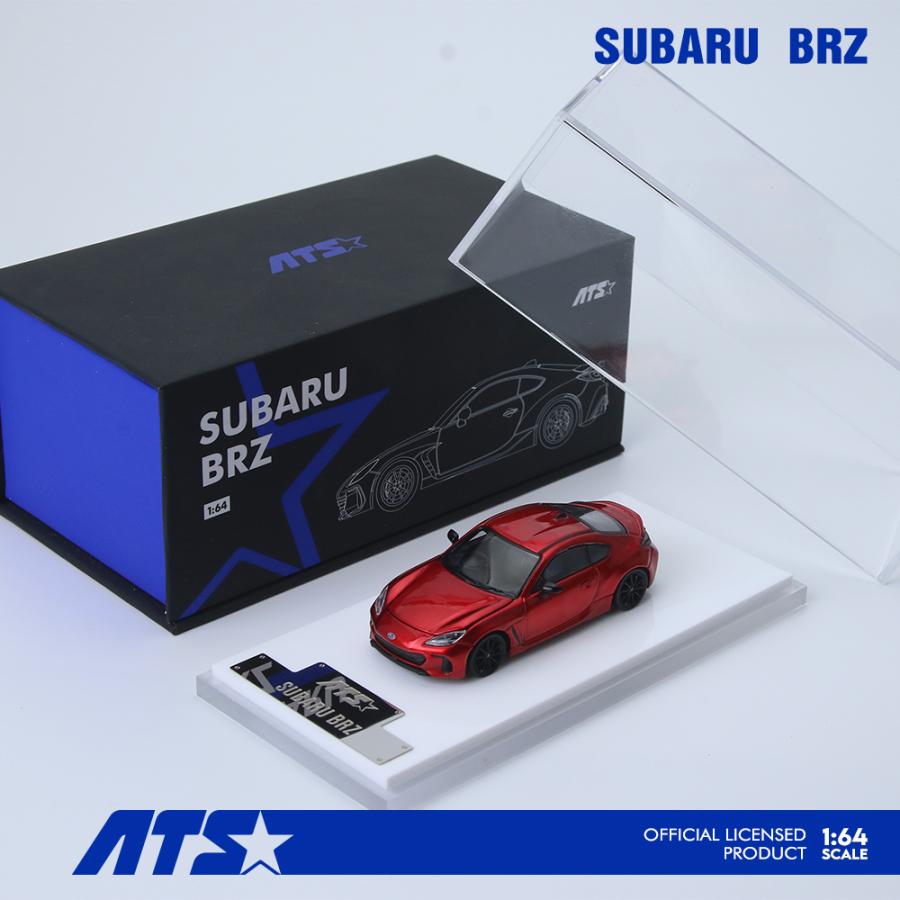 ATS-MODELS 1/64 スバル・BRZ (2代目) (メタリックレッド) ミニカー