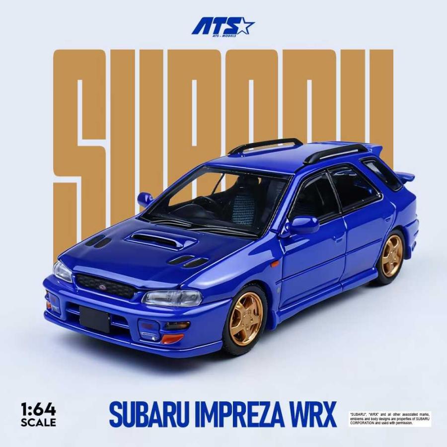 ATS-MODELS 1/64 スバル・インプレッサスポーツワゴン WRX (ブルー