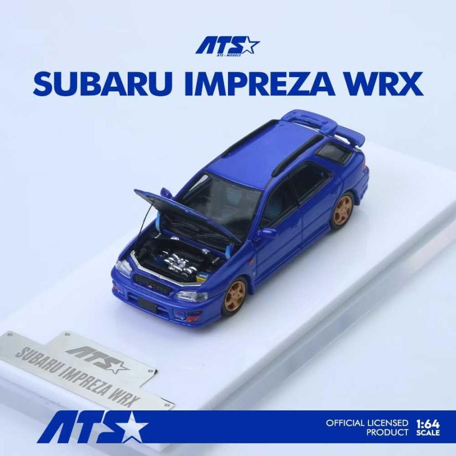 ATS-MODELS 1/64 スバル・インプレッサスポーツワゴン WRX (ブルー