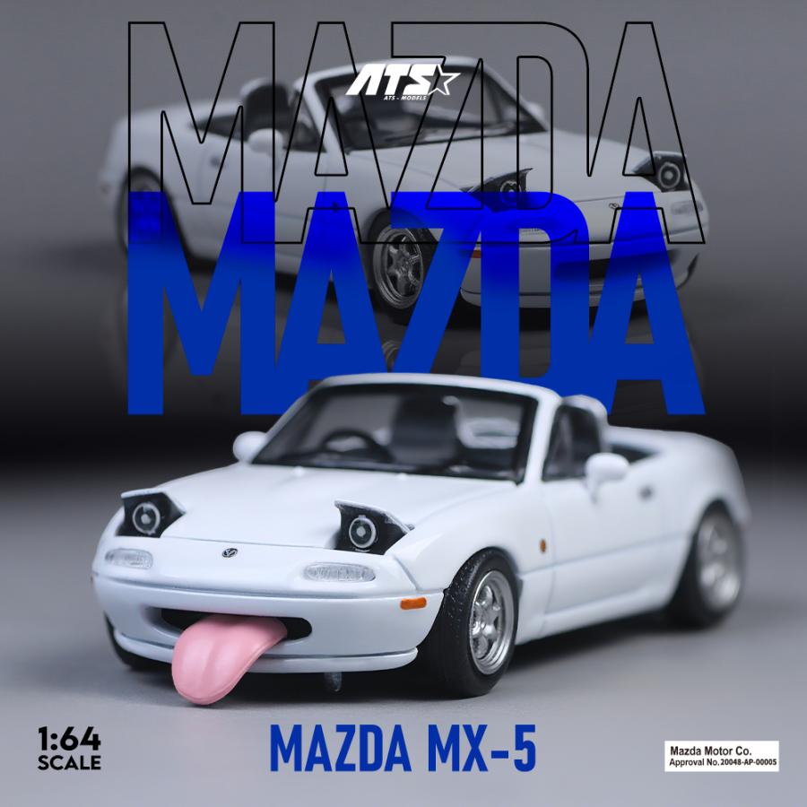 ATS-MODELS 1/64 マツダ・MX-5 (初代) ロードスター (ホワイト