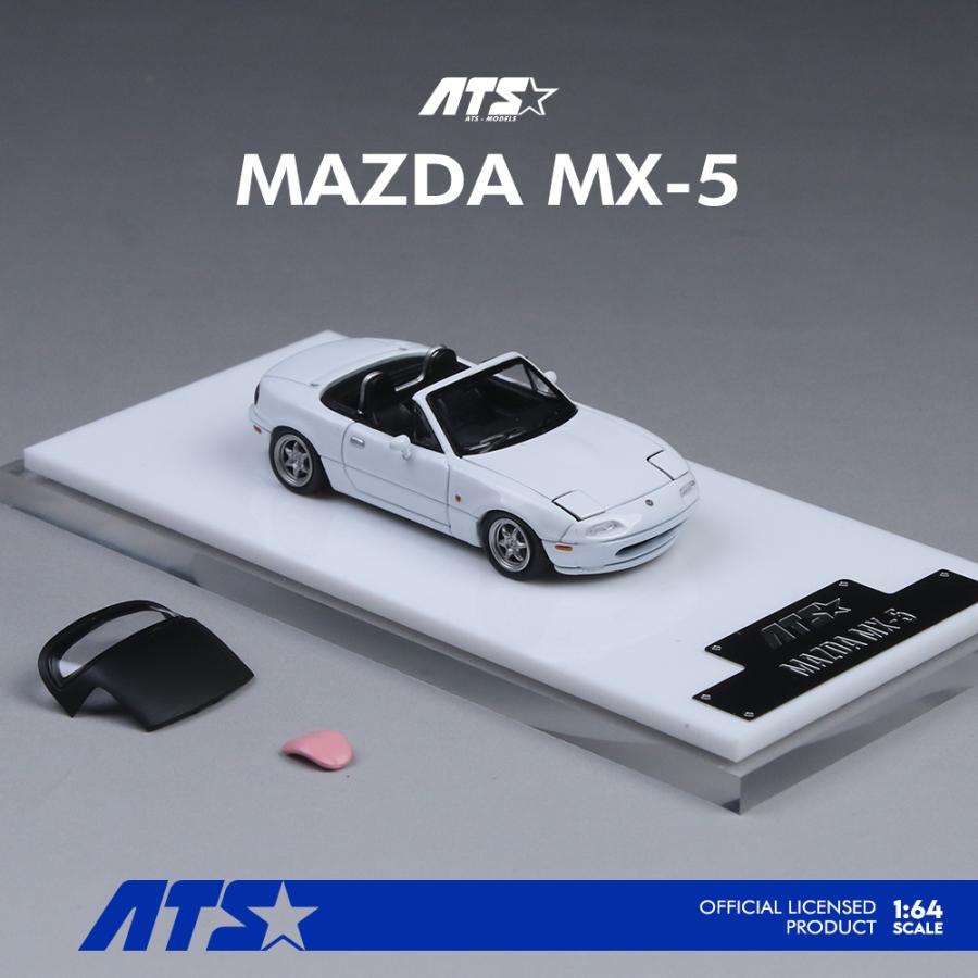 ATS-MODELS 1/64 マツダ・MX-5 (初代) ロードスター (ホワイト