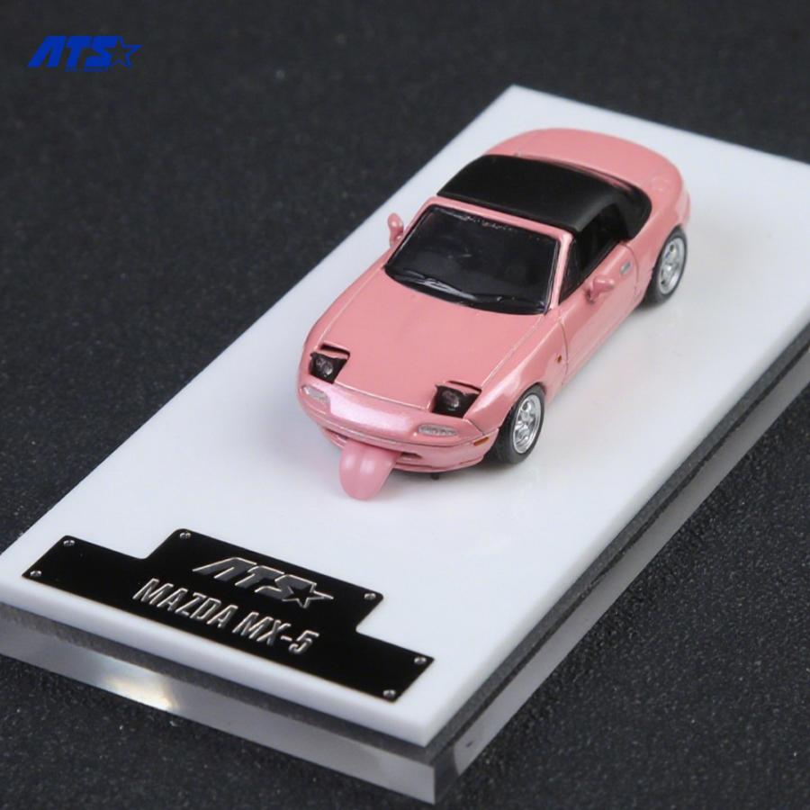 ATS-MODELS 1/64 マツダ・MX-5 (初代) ロードスター (ピンク) ミニカー