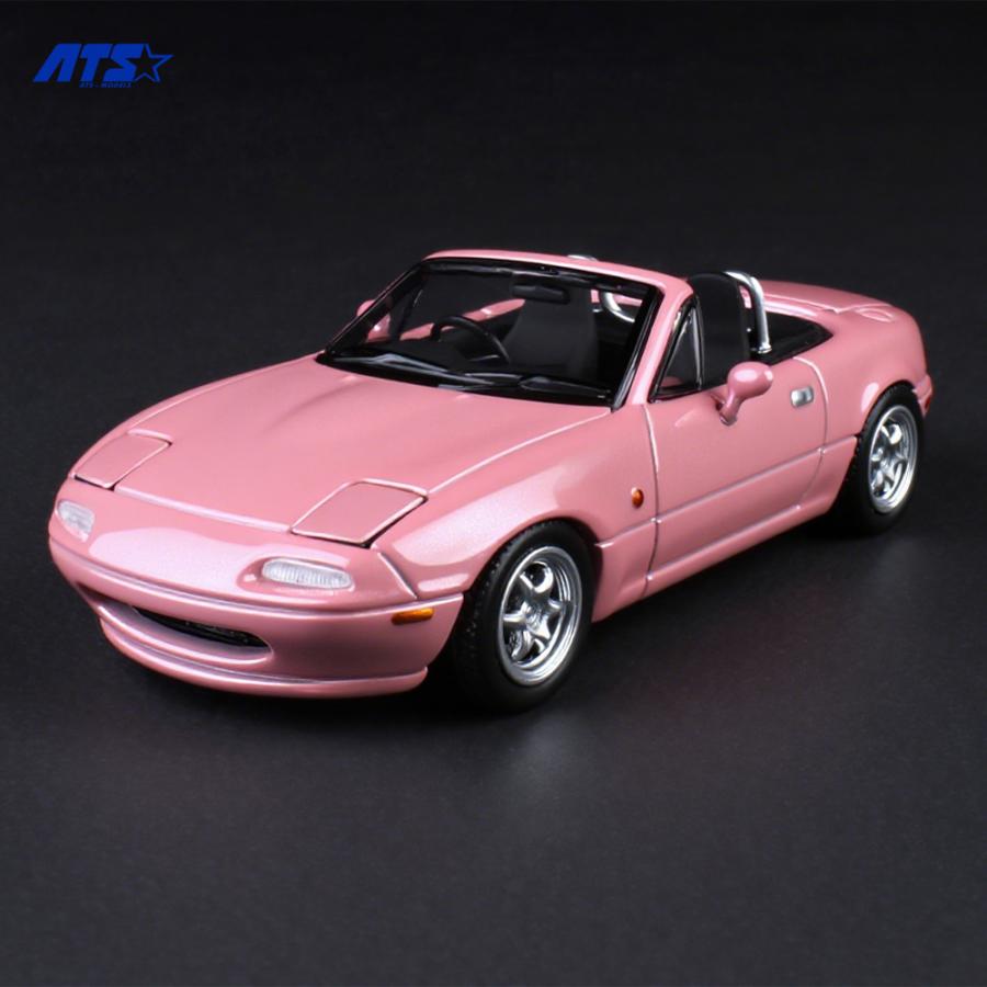 ATS-MODELS 1/64 マツダ・MX-5 (初代) ロードスター (ピンク) ミニカー