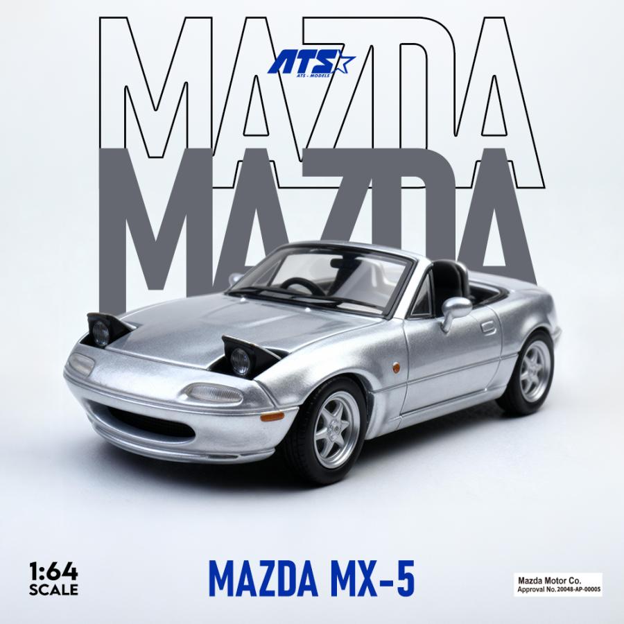 ATS-MODELS 1/64 マツダ・MX-5 (初代) ロードスター (シルバー