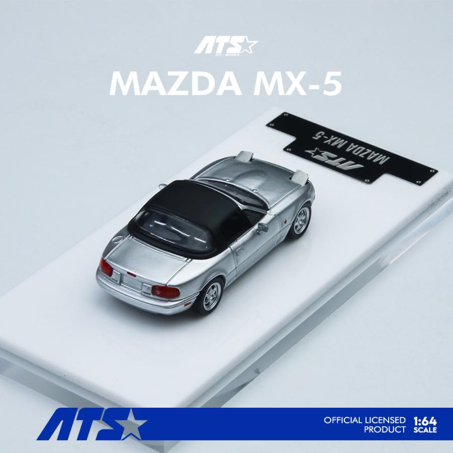 ATS-MODELS 1/64 マツダ・MX-5 (初代) ロードスター (シルバー