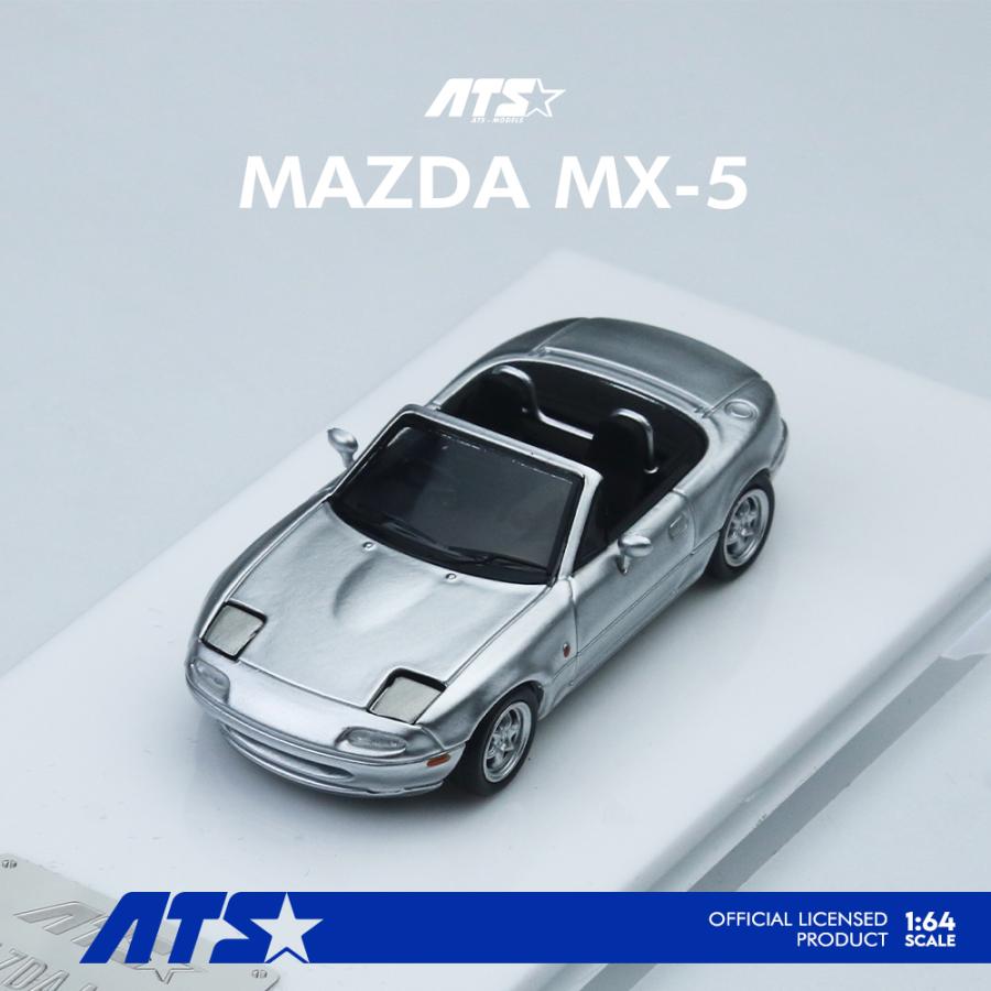 ATS-MODELS 1/64 マツダ・MX-5 (初代) ロードスター (シルバー