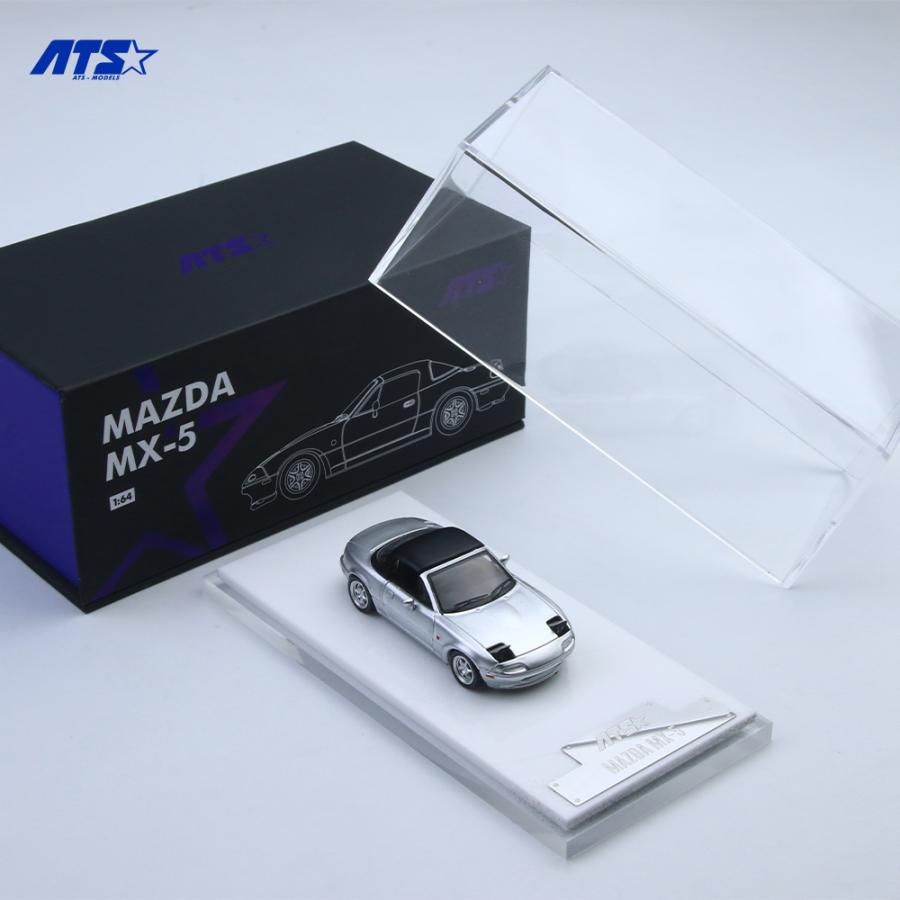 ATS-MODELS 1/64 マツダ・MX-5 (初代) ロードスター (シルバー