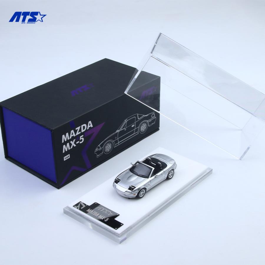 ATS-MODELS 1/64 マツダ・MX-5 (初代) ロードスター (シルバー