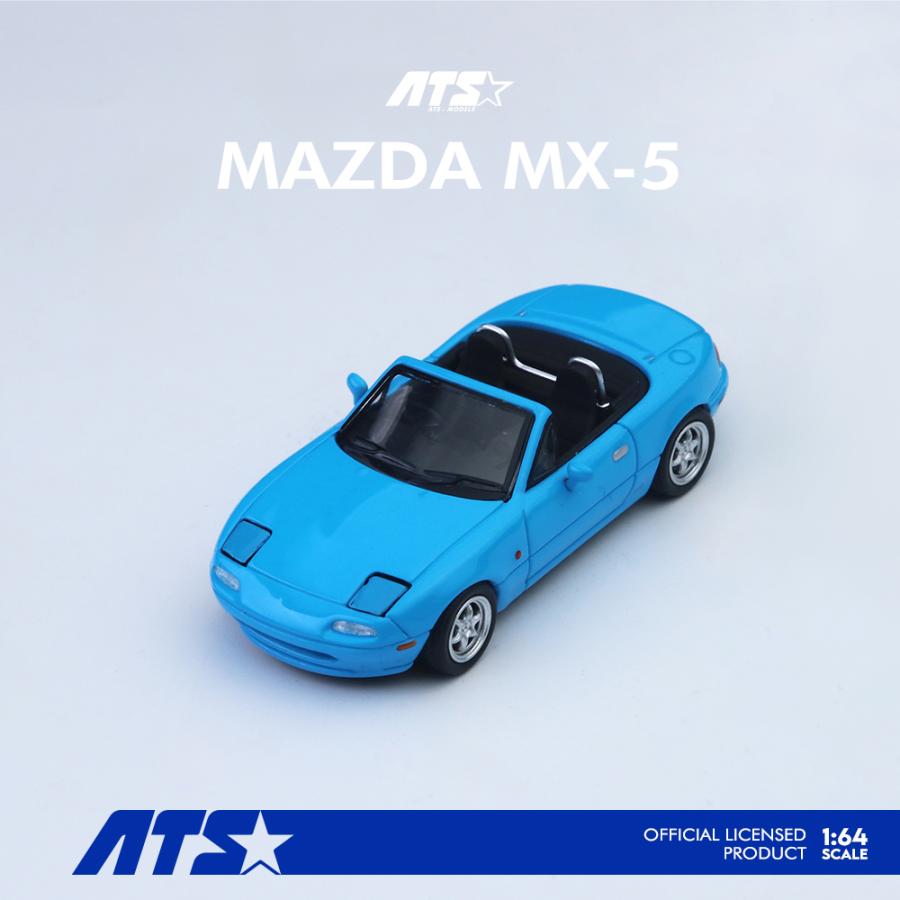 ATS-MODELS 1/64 マツダ・MX-5 (初代) ロードスター (ブルー) ミニカー