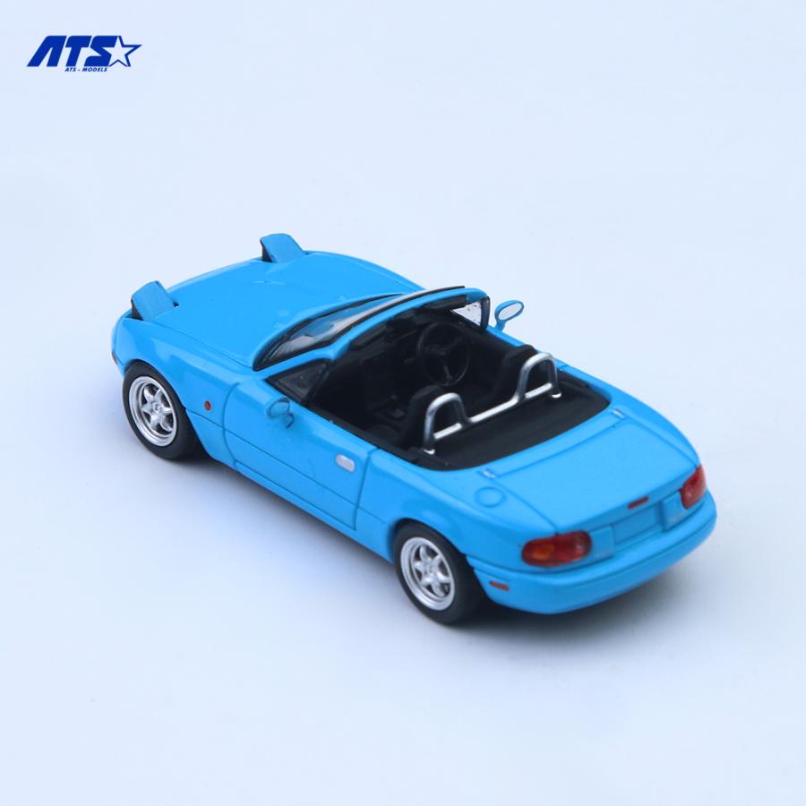 ATS-MODELS 1/64 マツダ・MX-5 (初代) ロードスター (ブルー) ミニカー