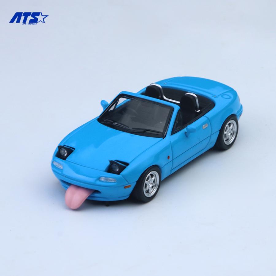 ATS-MODELS 1/64 マツダ・MX-5 (初代) ロードスター (ブルー) ミニカー