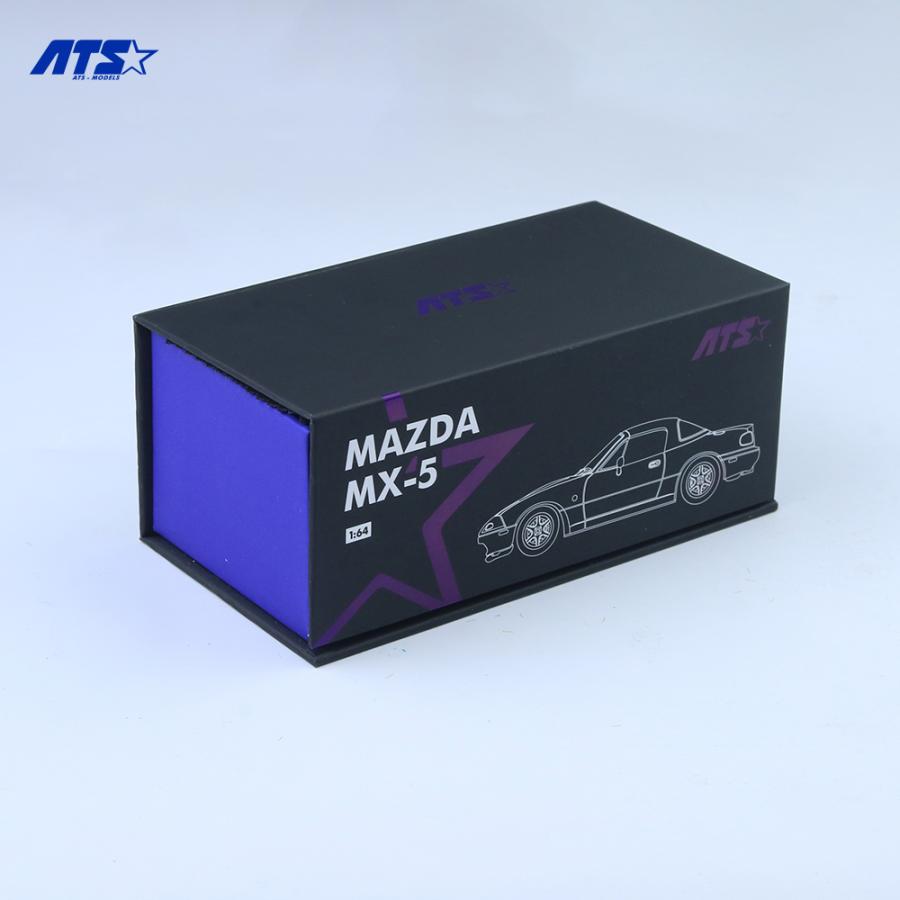ATS-MODELS 1/64 マツダ・MX-5 (初代) ロードスター (ブルー) ミニカー