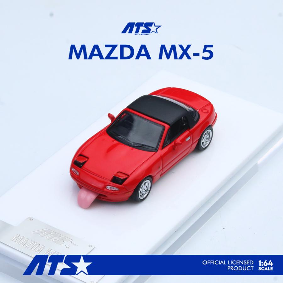ATS-MODELS 1/64 マツダ・MX-5 (初代) ロードスター (レッド) ミニカー