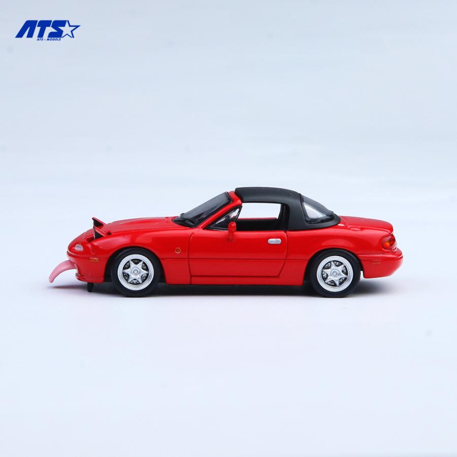 ATS-MODELS 1/64 マツダ・MX-5 (初代) ロードスター (レッド) ミニカー
