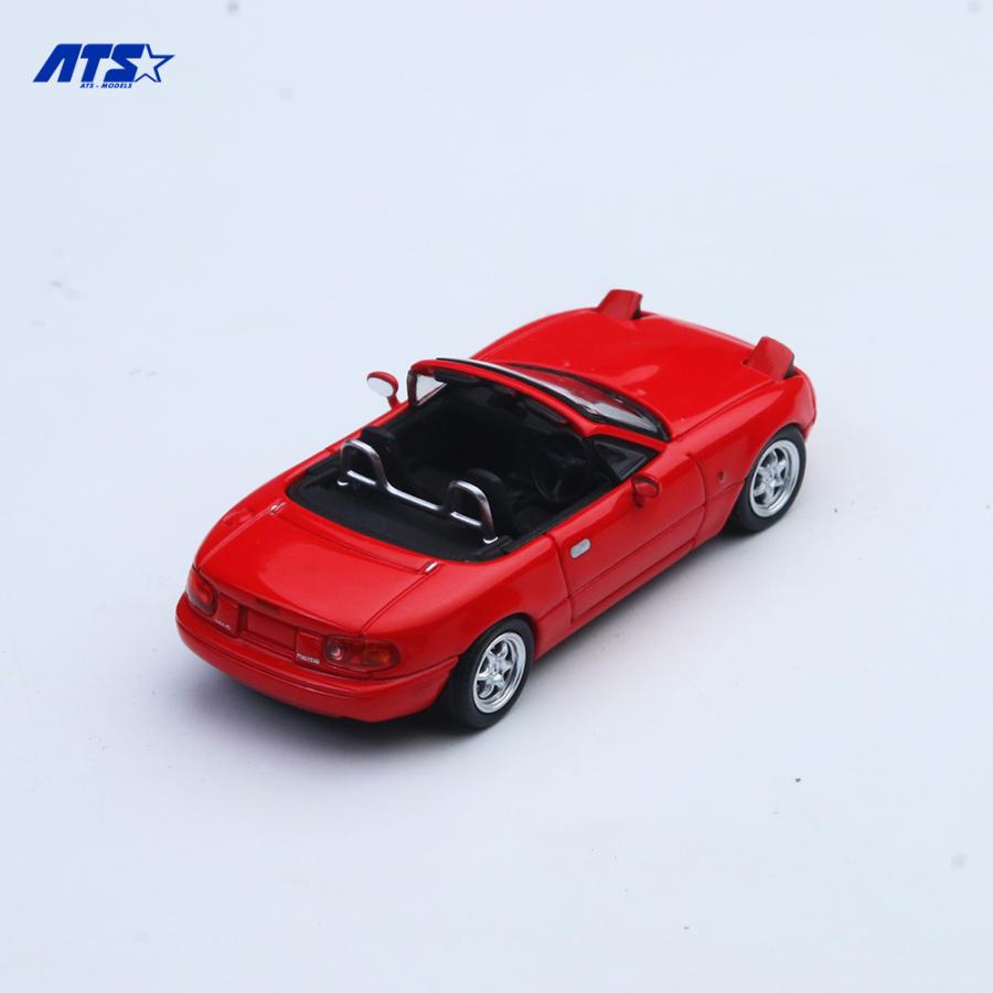 ATS-MODELS 1/64 マツダ・MX-5 (初代) ロードスター (レッド) ミニカー