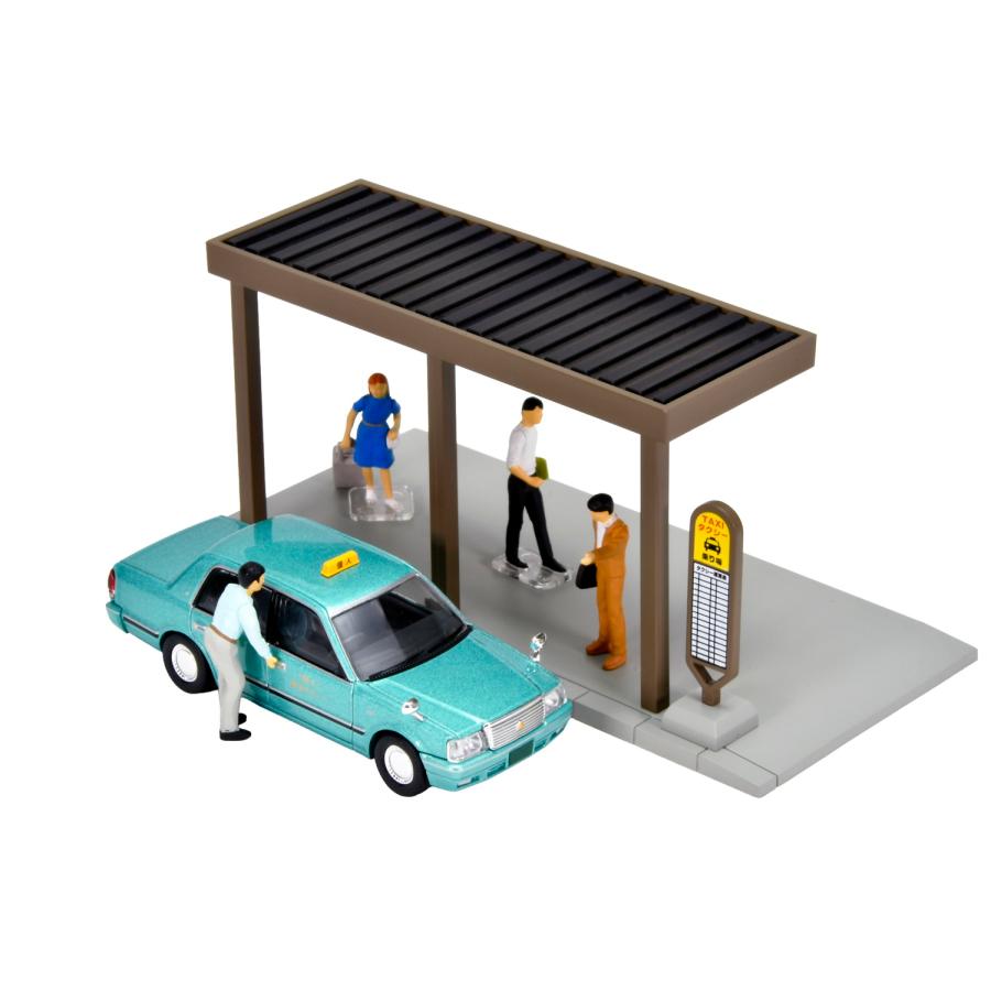 トミーテック 送料無料◇ジオコレ64 ＃カースナップ04c タクシー乗り場