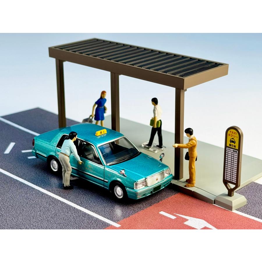 トミーテック 送料無料◇ジオコレ64 ＃カースナップ04c タクシー乗り場