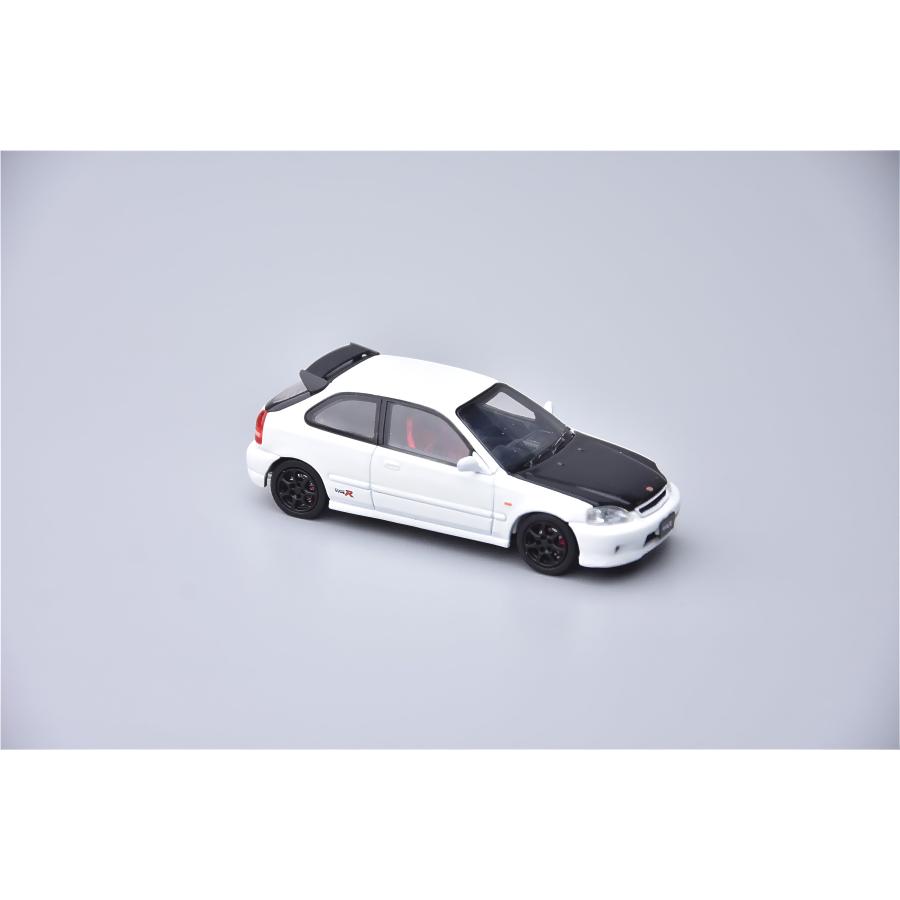 Model 1 1/64 ホンダ シビック タイプR EK9 ホワイト (カーボン