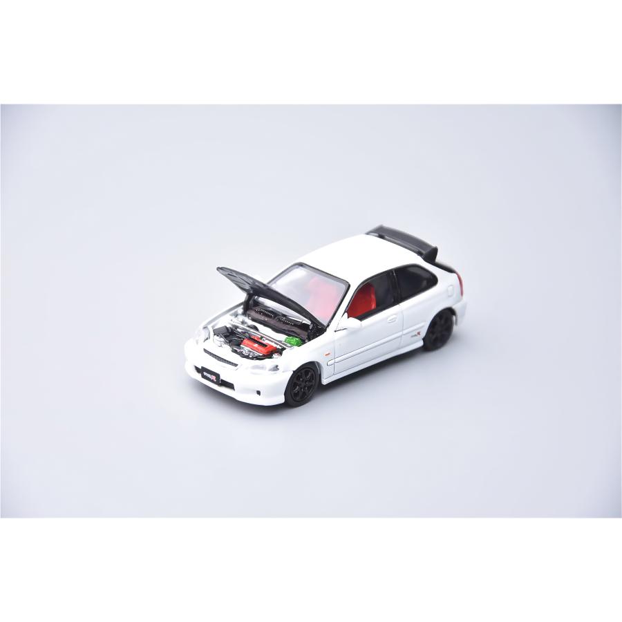 Model 1 1/64 ホンダ シビック タイプR EK9 ホワイト (カーボン