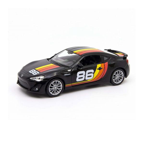 WELLY プルバックシリーズ 1/34-39スケール トヨタ 86 No.86 ブラック