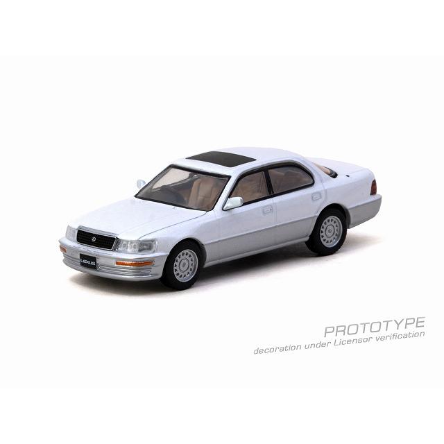 ターマック 1/64 レクサス・LS400 (UCF10) (パールホワイト) ミニカー