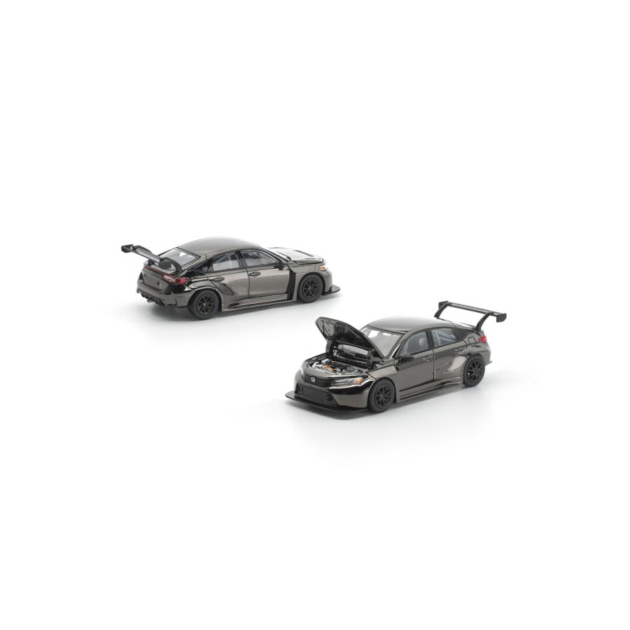 POP RACE 1/64 ホンダ シビック FL5 TCR ダーククローム ミニカー