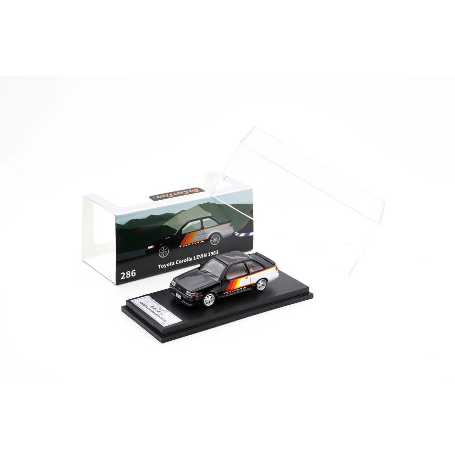 ダイキャストチーム 1/64 Toyota Corolla LEVIN (RHD) ブラック/アート