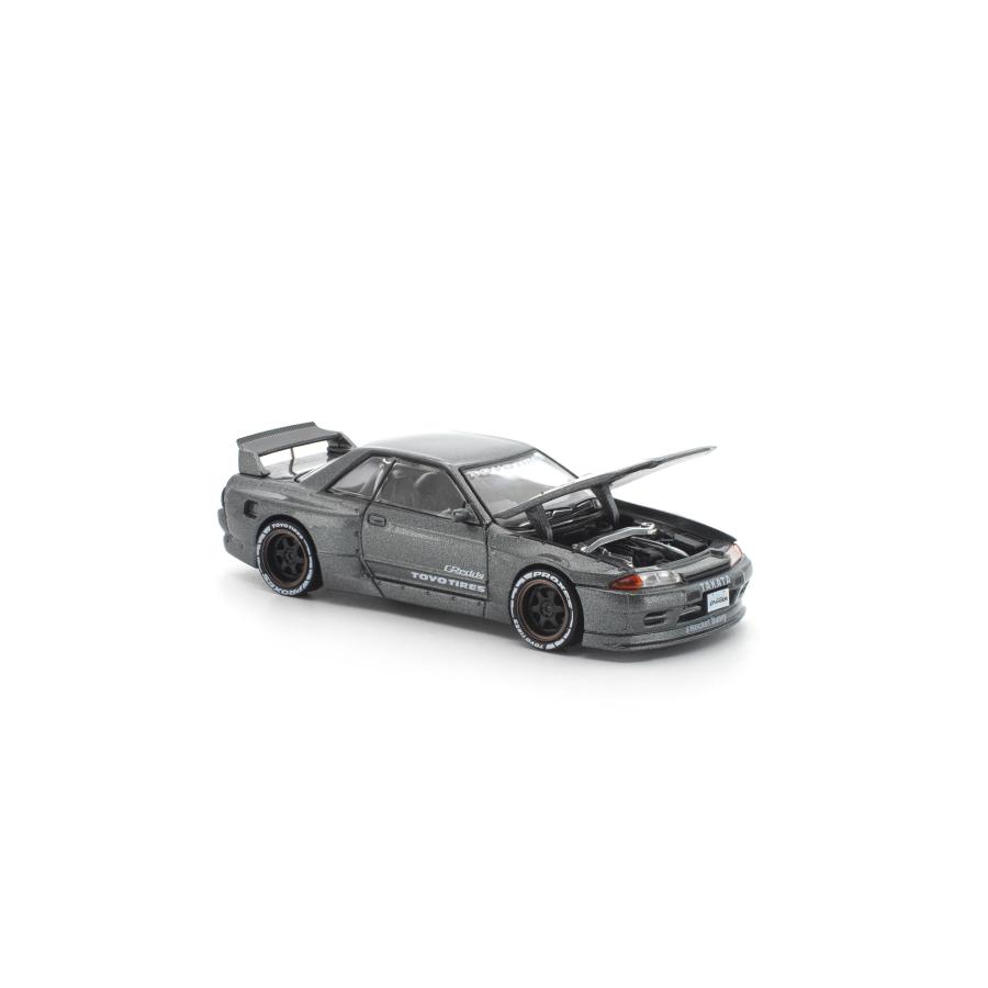 POP RACE 1/64 パンデム R32 ガンメタル(新金型) ミニカー PR640508